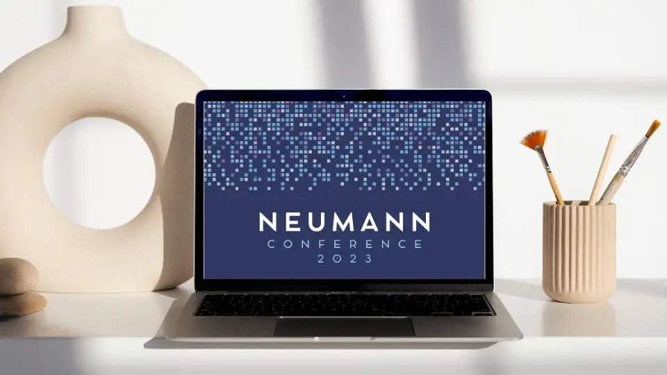 Web design portfolio picture: A laptop featuring the Neumann project.